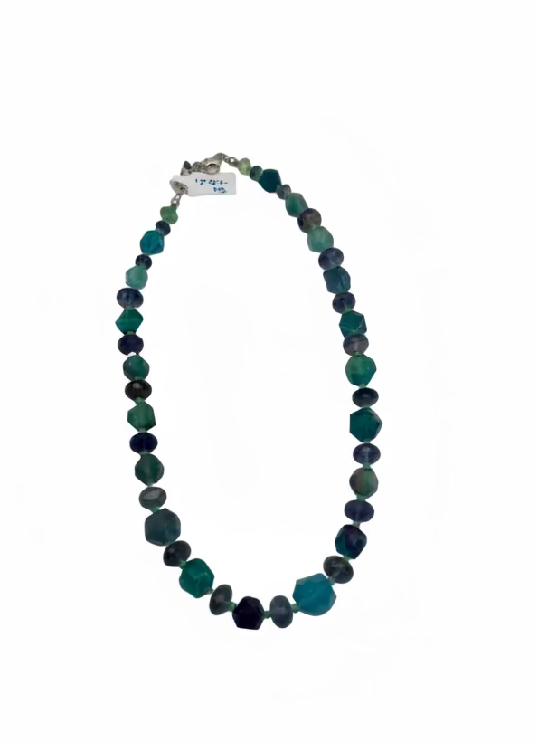 Chrysocolla and Sterling Silver Necklace