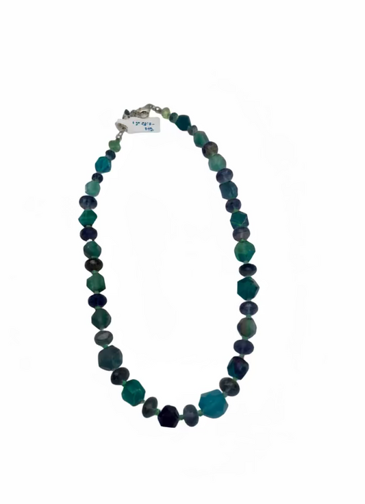 Chrysocolla and Sterling Silver Necklace