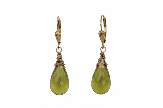 Lemon Quartz Drop Earrings