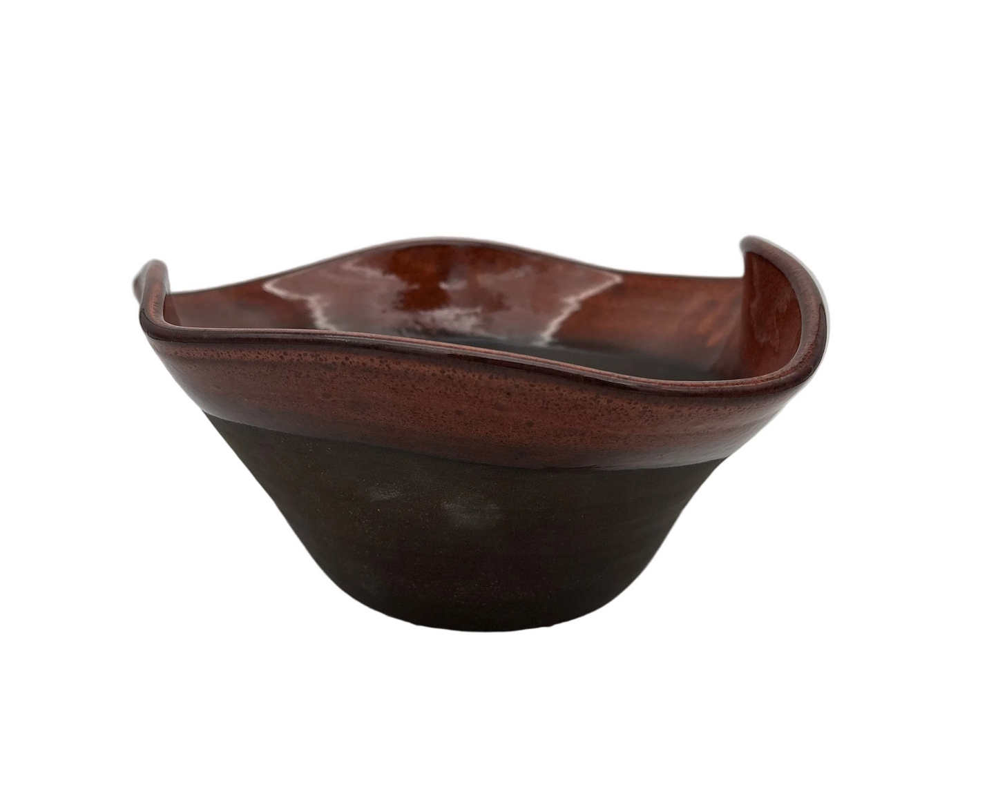 Brown Bowl on Dark Clay