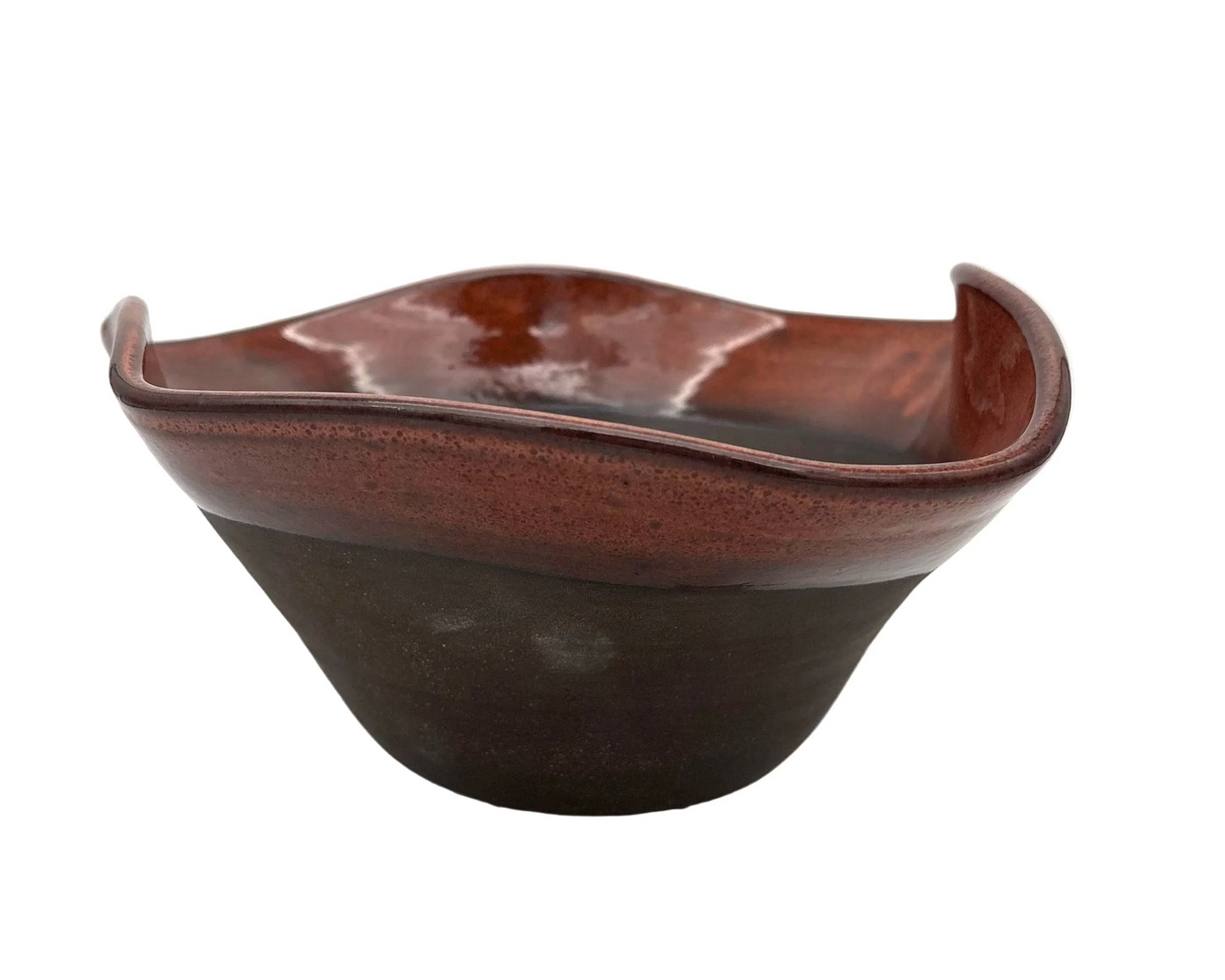 Brown Bowl on Dark Clay