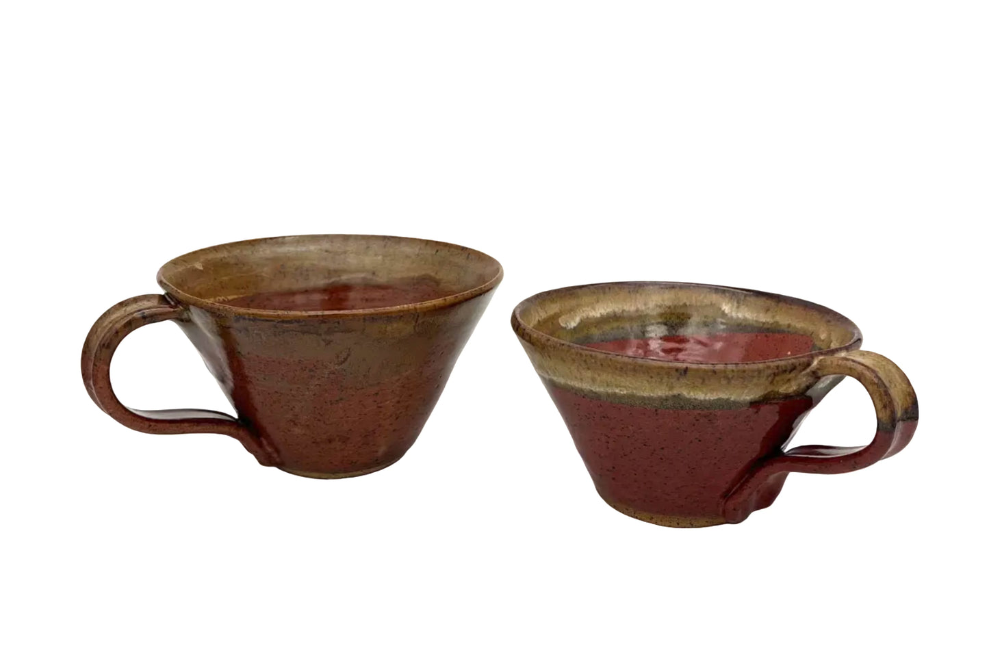 Amber Mugs w/ Brown Trim