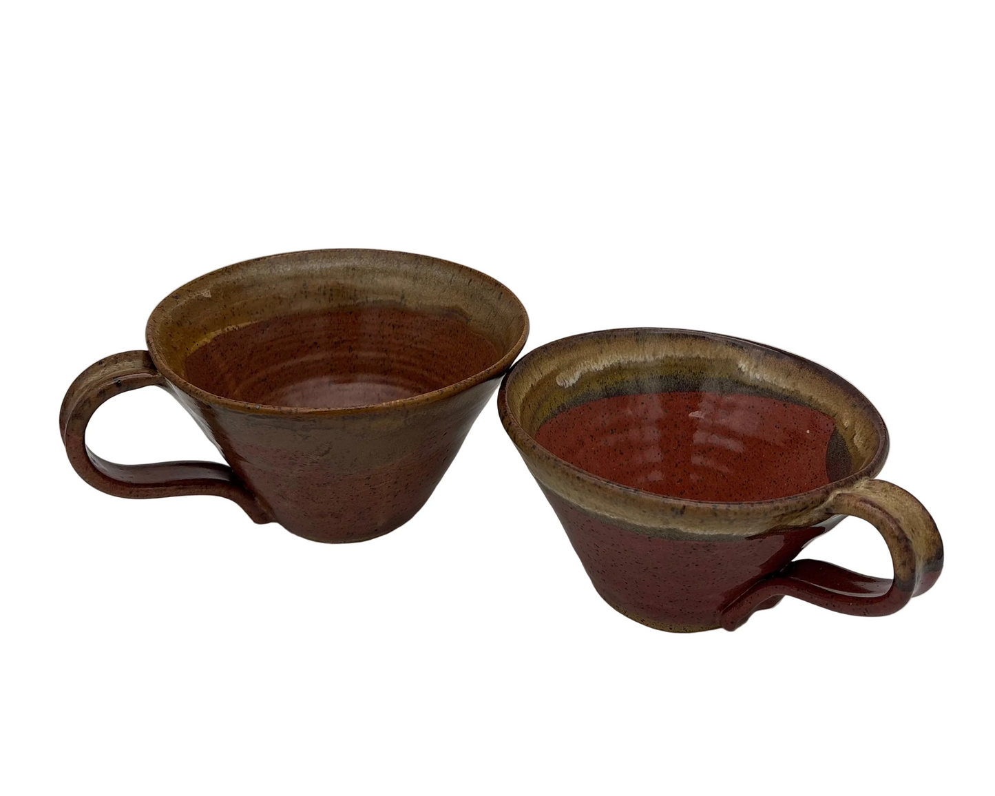 Amber Mugs w/ Brown Trim