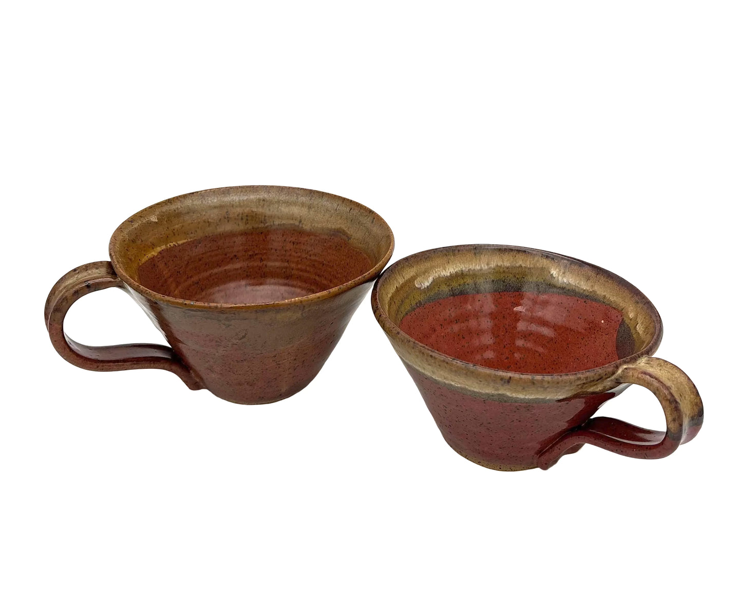 Amber Mugs w/ Brown Trim