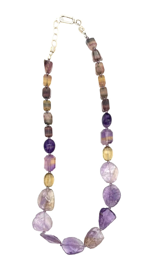 Fluorite Citrine Necklace