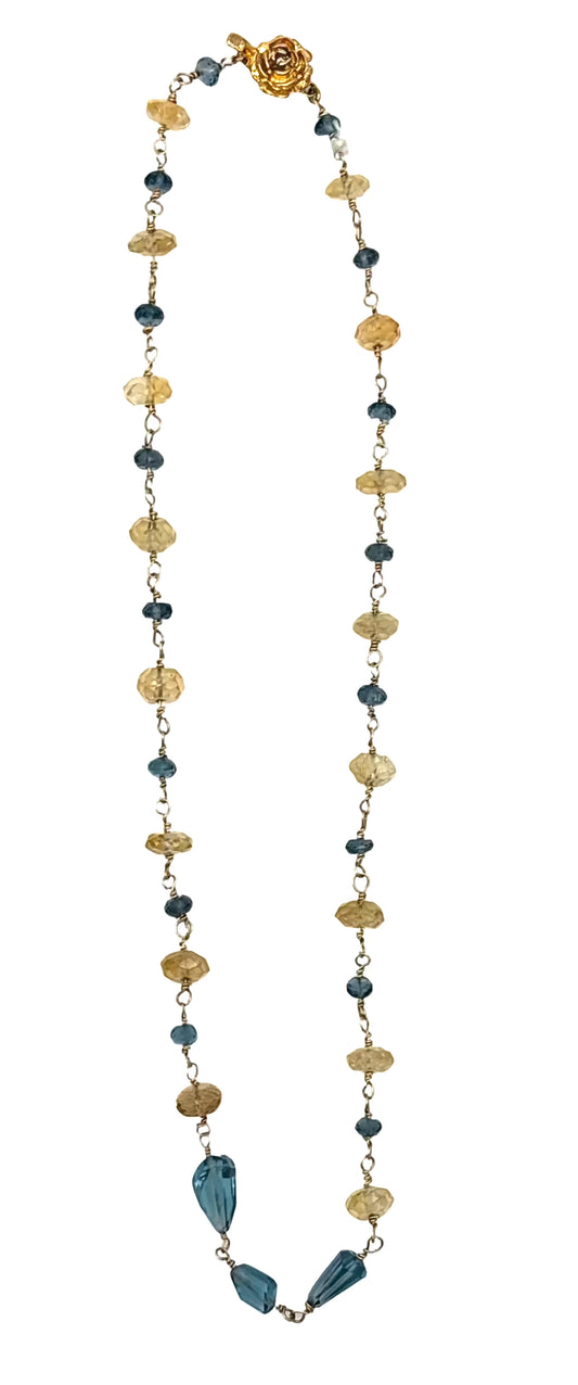 London Blue Topaz Necklace