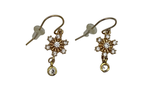 Crystal Snowflake Earrings