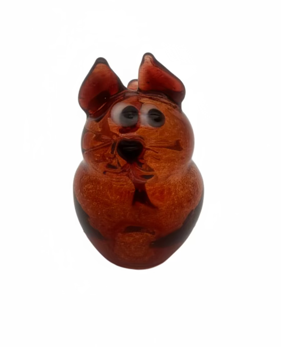 Red Cat Sculpture