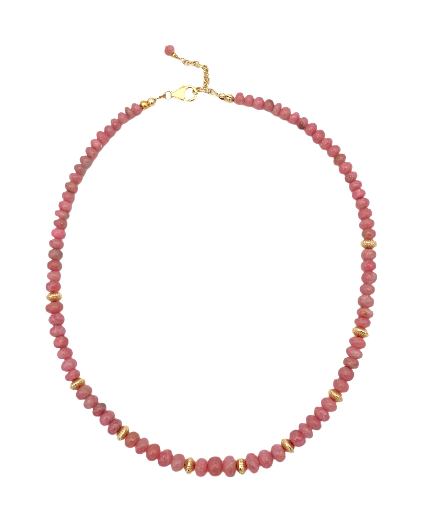 Rhodochrosite Gold Fill Necklace