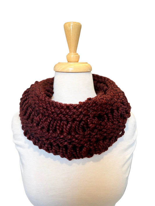 Maroon Cozy Cowl