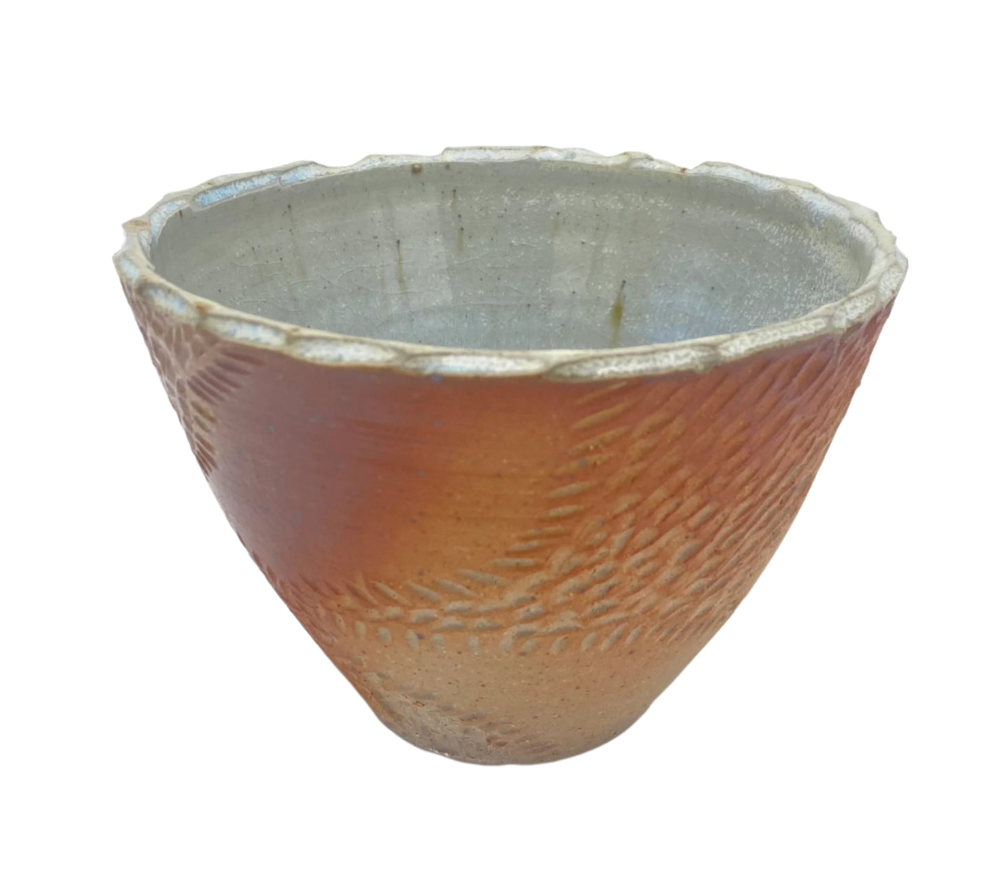 Wood-Fire Carved Bowl