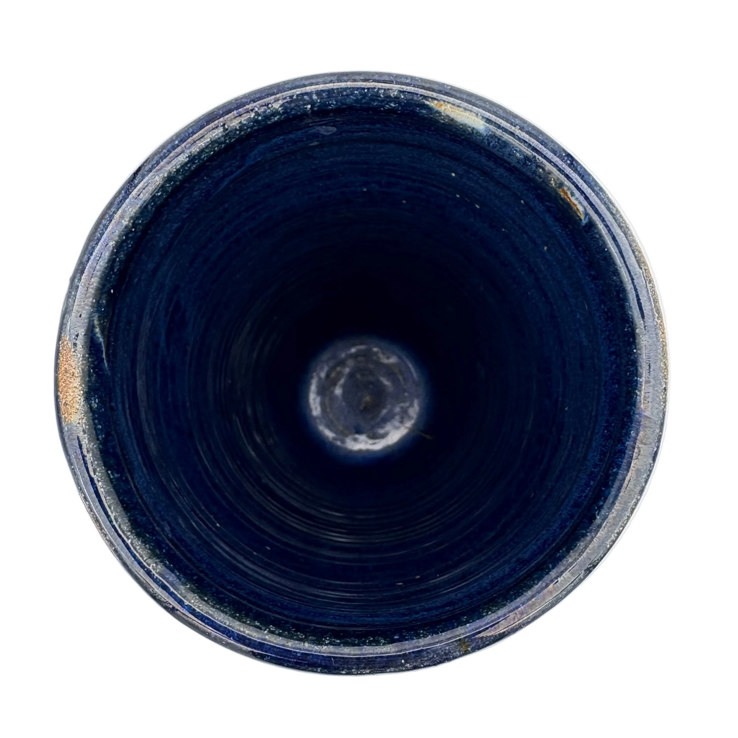 Blue & White Cylinder w/ Black Trees