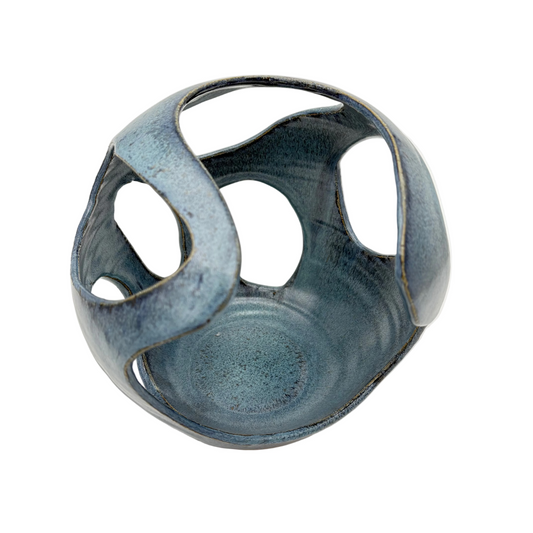 Blue Cutout Sphere