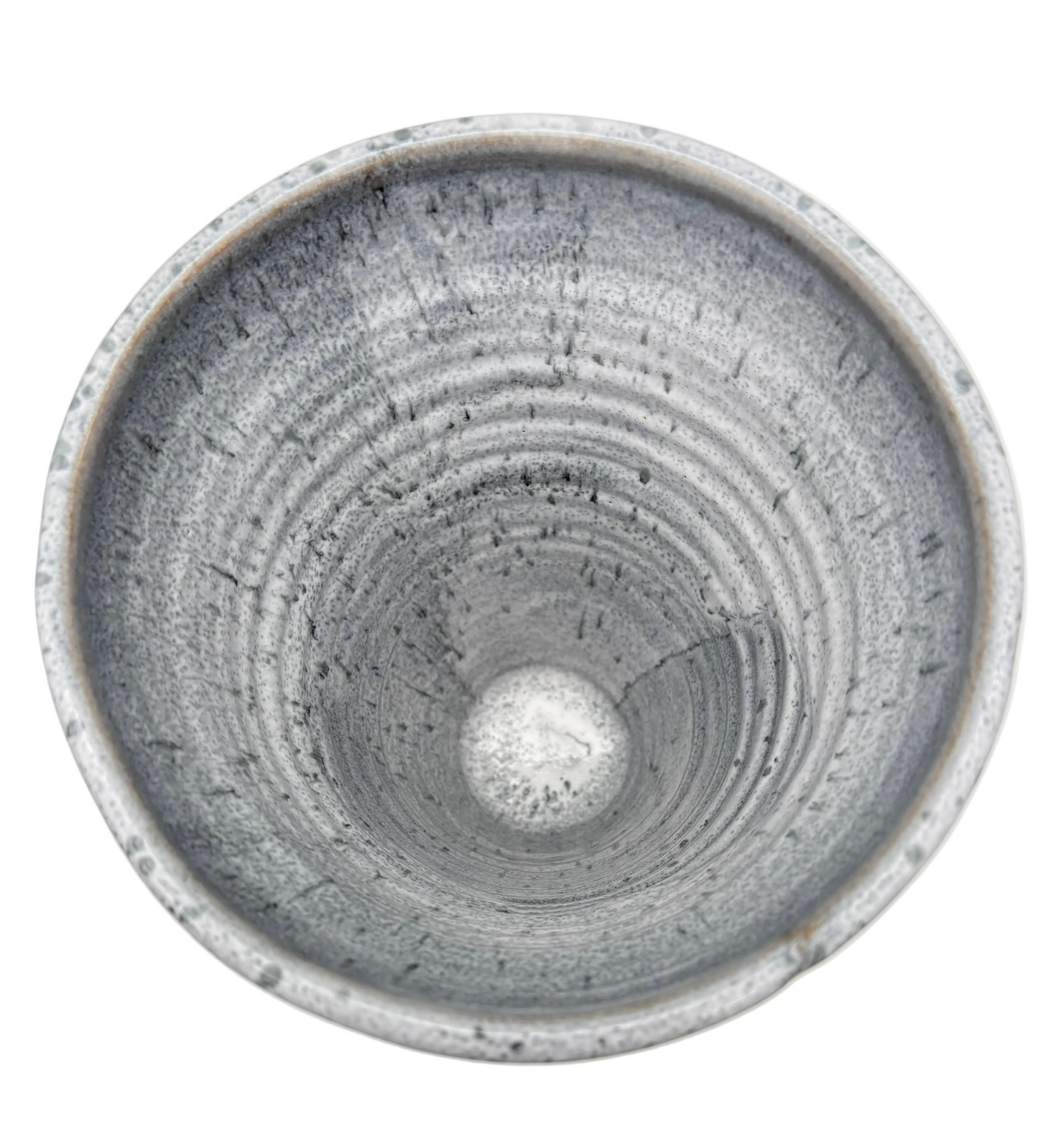Firebrick Red & Gray Tapered Vase