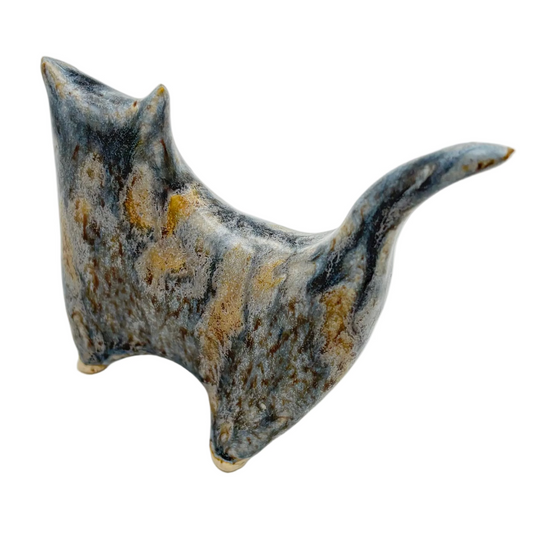 Grey Cat Ring Holder