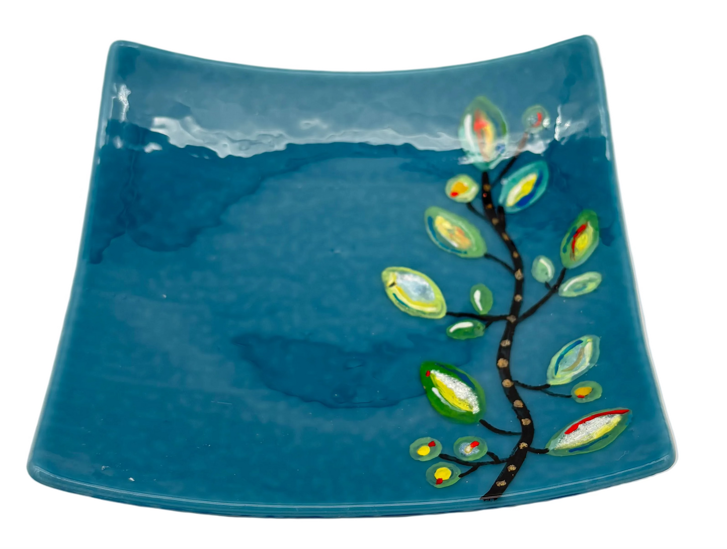 Turq Aqua Pod Bloom Dish