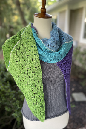 Tropical Birdwatcher Shawl