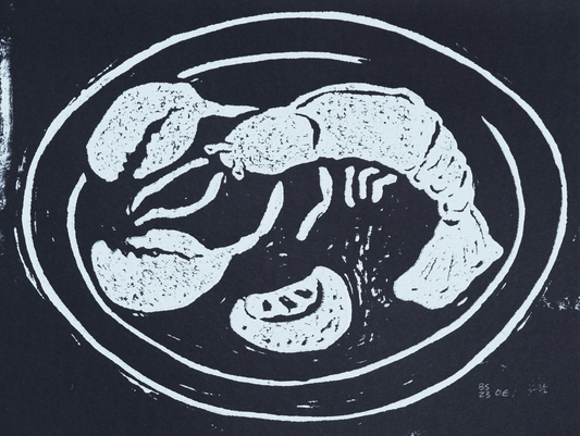 Lobster Plate Print