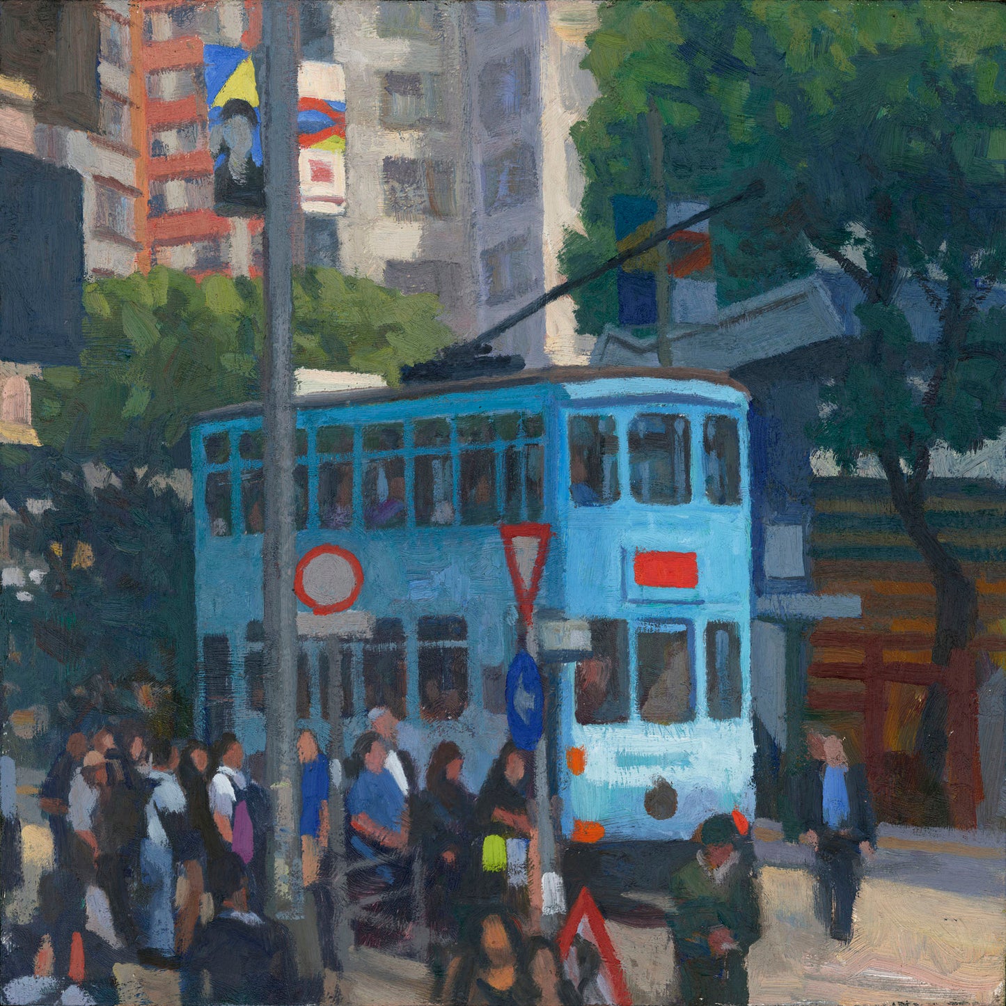 Study for Boarding the Trolley