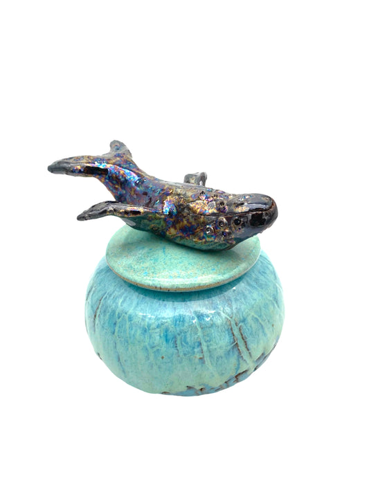 Whale Lidded Vessel