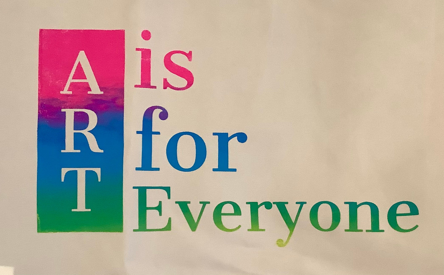 WPF Printed Art Is For Everyone Apron