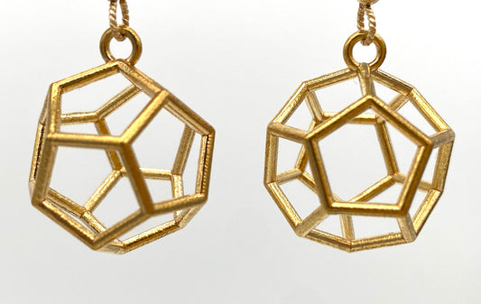 Dodecahedron Earrings
