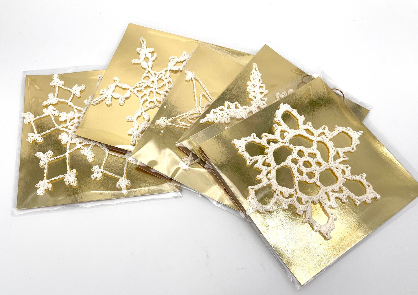 Handmade Lace Snowflake Ornaments