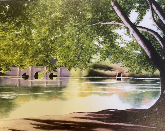 Print of Bridge at Melville Park