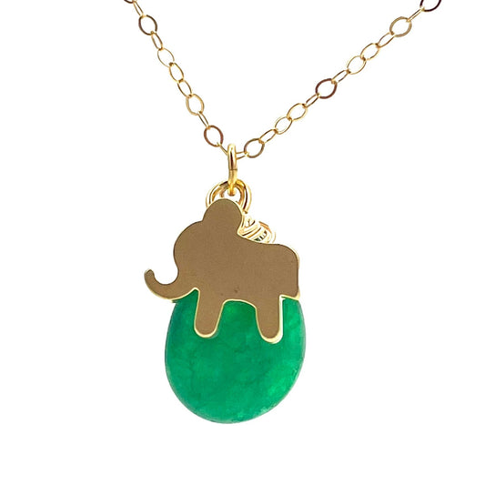 Jade Elephant Necklace