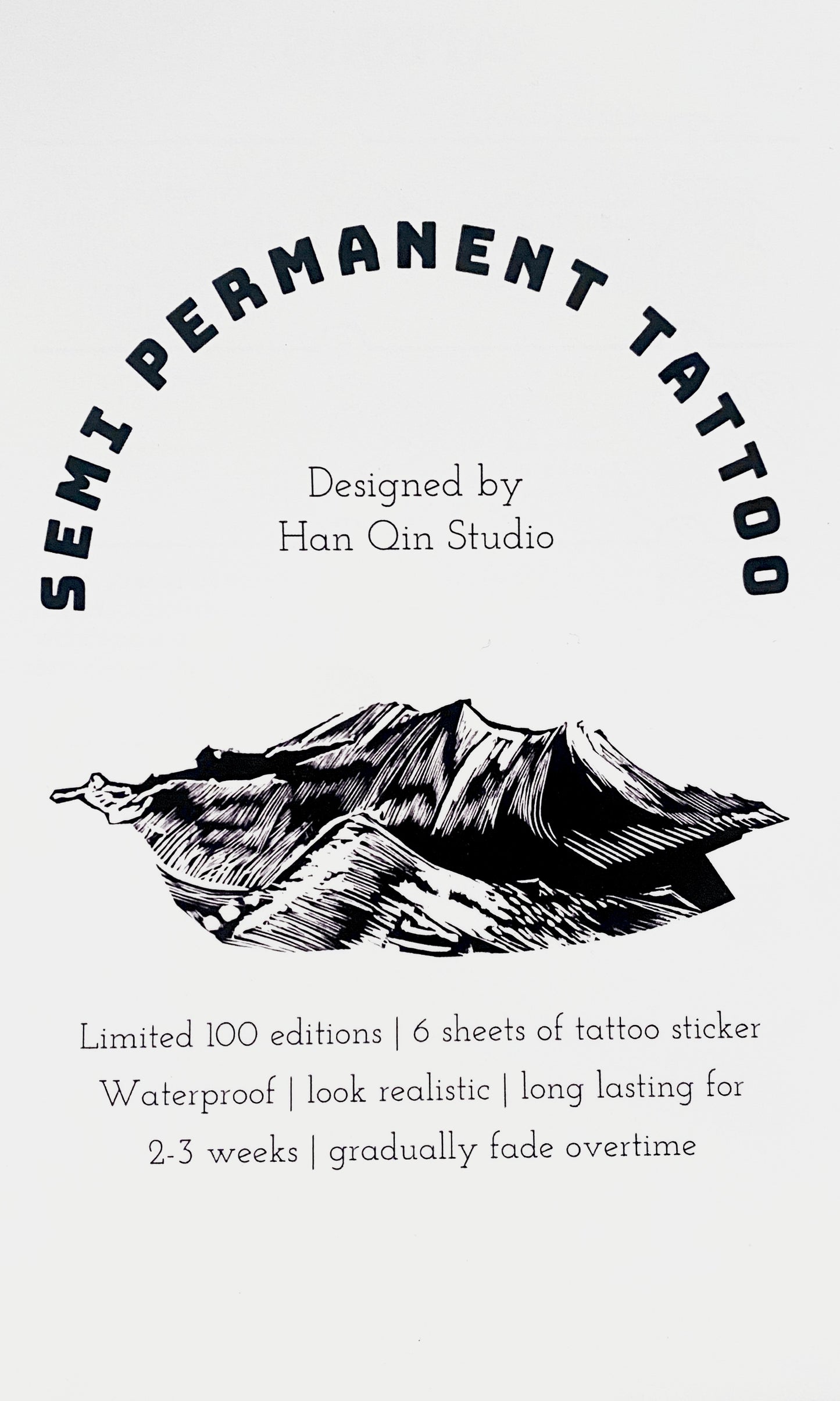 Limited Edition Semi Permanent Art Tattoo collection
