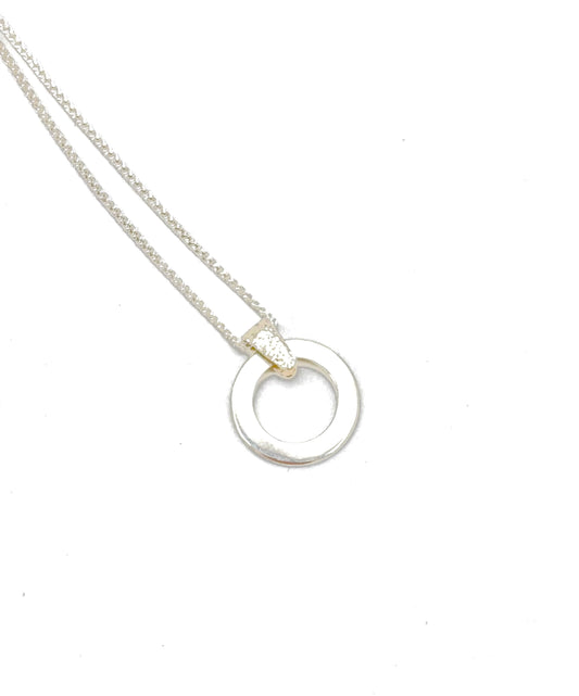 Sterling Silver "O" Necklace