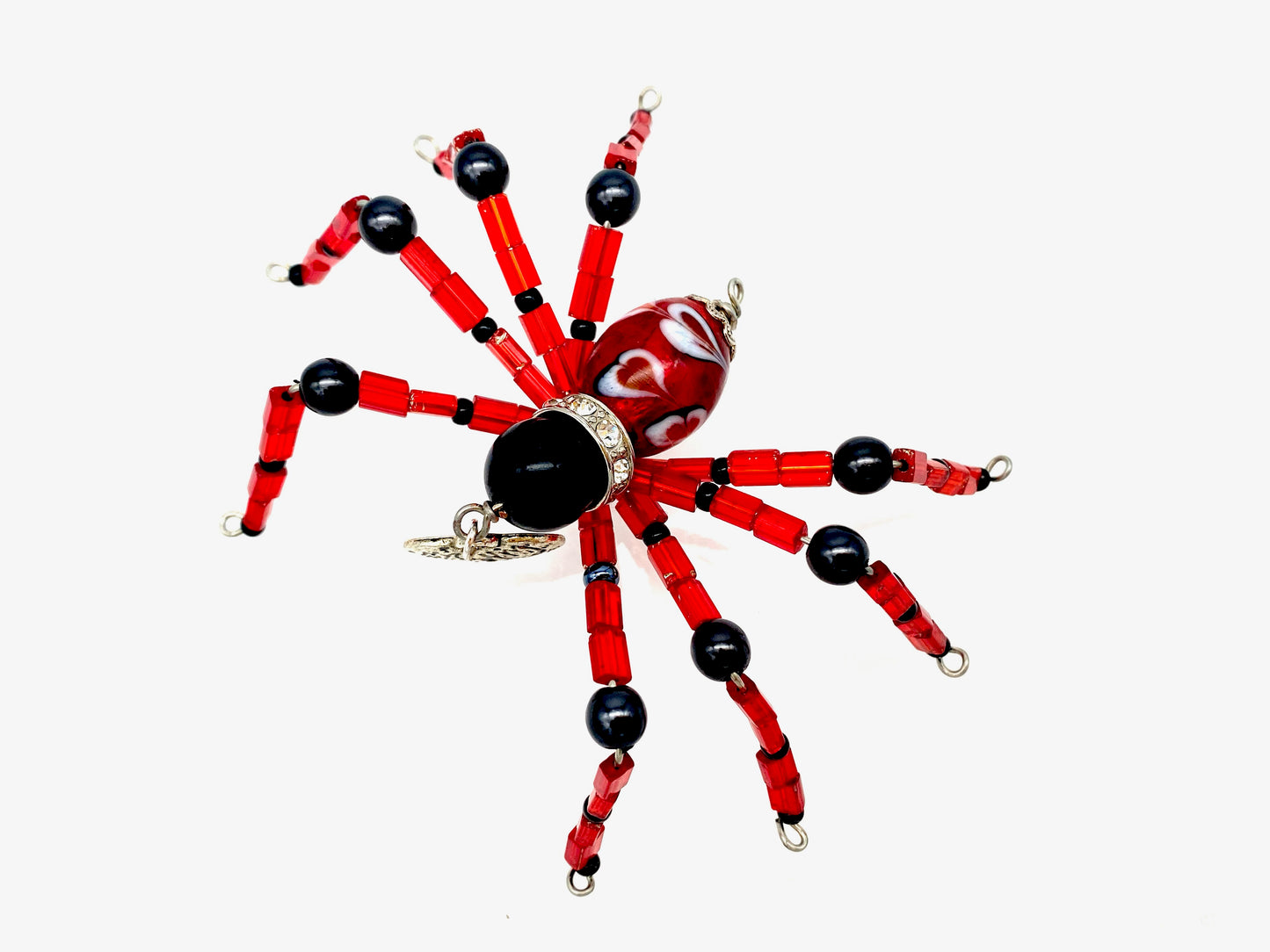 Posable Beaded Spiders, Holiday Themed