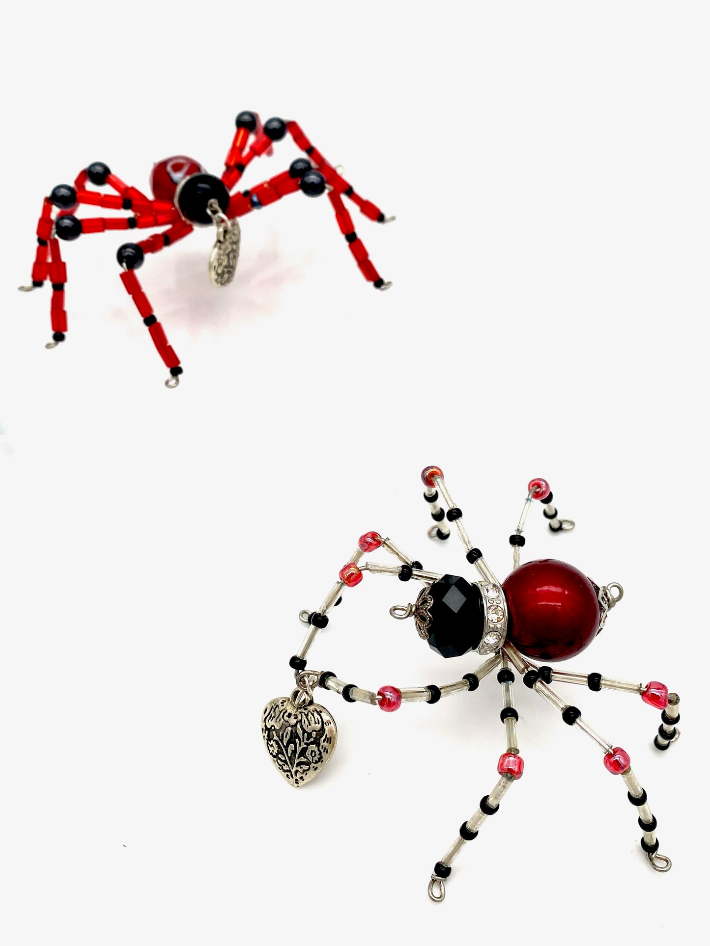 Posable Beaded Spiders, Holiday Themed